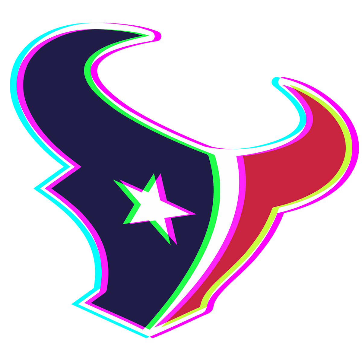 Phantom Houston Texans logo iron on paper